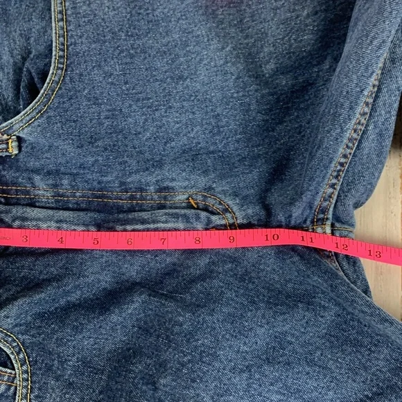 Levis "505" boot cut blue jeans sz 35 x 30 - Picture 7 of 15